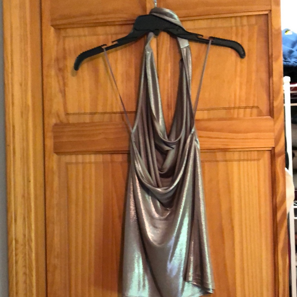 Silver blouse